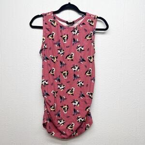 Hearts Glow Y2K Early 2000s Retro Floral Juniors Top Medium Chic Romantic